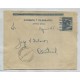 ARGENTINA ENTERO POSTAL GJ SOO-15 SOBRE OFICIAL POSTAL USADO U$ 8